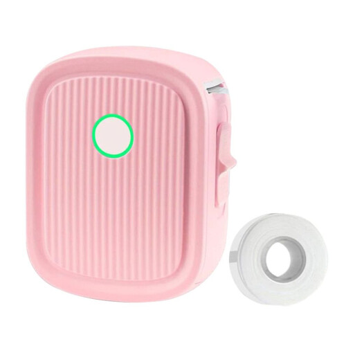 Pink 203dpi Thermal Label Printer with 12mm Printing & App Control 1