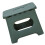 Kids Plastic Folding Stool 100kg Load Green Size L for Camping 1