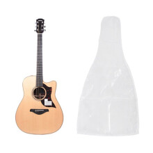 Housse de guitare imperméable en PVC givré pour guitares folk, classiques et électriques