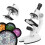 Kids Microscope Kit 200X‑1200X Portable Science Lab for Students White 1