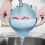 Efficient Fruit Veggie Rotating Washer Basket with Dual Layers Blue 4