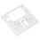 Sewing Machine Needle Plate 7.5x7.6cm Steel Needle 3