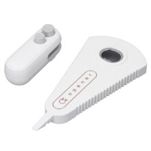 Scelleuse de sacs et ouvre-bouteille portable 2 en 1, rechargeable, blanc
