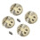 Vintage Hasp Latch Set Double Hole Circular Lock 4