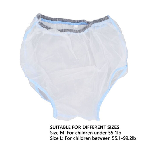 Ropa interior de cintura alta reutilizable e impermeable para la ducha, material PP 1