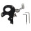 Archery Release Aids 3 Finger Grip Thumb Caliper Trigger for Compound Bow Accessory (Black ) 2