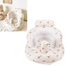 Multifunctionele opblaasbare babybank van PVC, 57x48x35 cm, comfortabel en draagbaar.