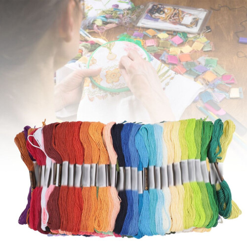 150 Colors Polyester Embroidery Floss 8m 6 Strand Cross Stitch Thread
