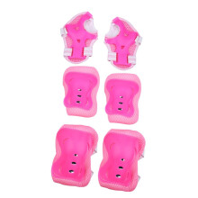 Juego de 7 almohadillas protectoras para patinetas, color rosa, equipo deportivo de protección para