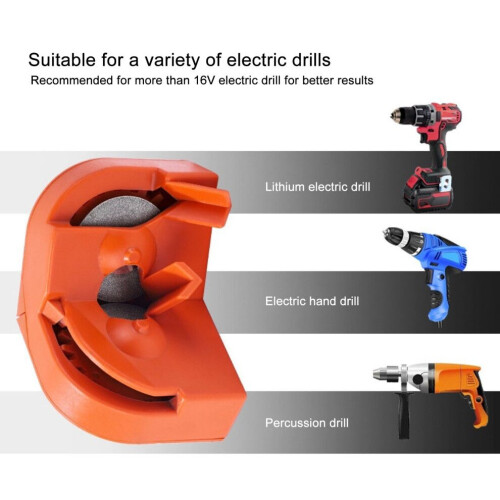 Multipurpose Drill Bit Sharpener, Portable, Easy to Use, 6.5cm Height 2
