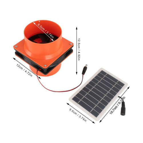 Extractor solar ecológico de 10 W con panel monocristalino para barcos 1
