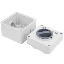 Outdoor Waterproof Switch Socket Rotary OnOff Dustproof Isolation Buttons Indicators (1P 32A )