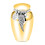 Rustproof Pet Memorial Urn Leakproof Ashes Container with-gold 1