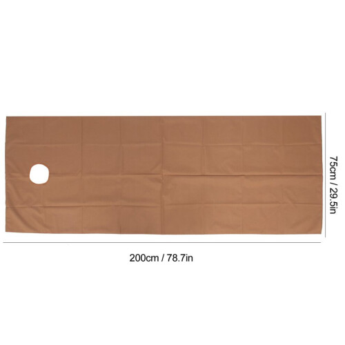 Premium Polyester Massage Bed Sheet with Face Hole - Pink/Brown 2