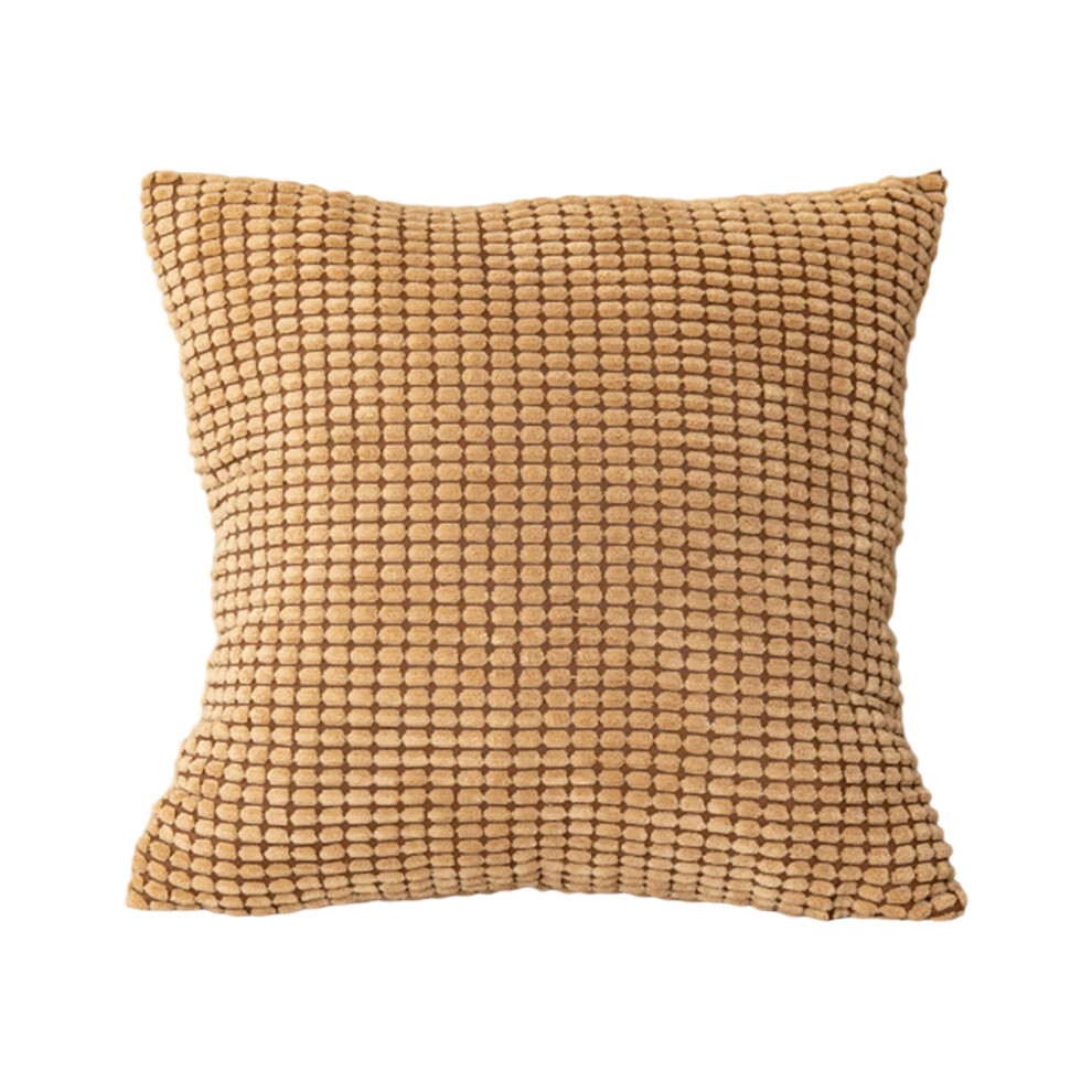 Corduroy Pillowcase Soft Plushes Cushions Cover-Camel Camel