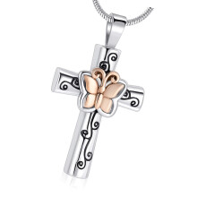 Memorial Necklace Ashes Container Locket Cremation-Rose Gold