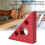 Regla triangular de precisión de 2 pulgadas (6 cm) con doble marca para carpinteros. 4