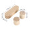 17.8cm Wood Quilters Clapper with 2 Pattern Weights for Sewing, Home Use 2