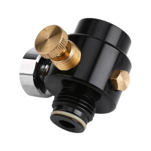 Regolatore di CO2 e aria in lega di acciaio 0-300 psi, compatto, nero