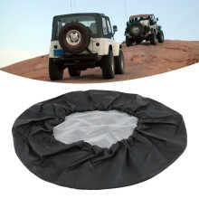 Waterdichte PVC-bandenbeschermhoes van leer (15 inch, 72 cm, zwart)