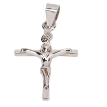 Krucifixhalsband Utsökt 925 sterlingsilver handdesignat Jesuskorshalsband för män och kvinnor