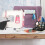 Foldable Violet Polyester Sewing Machine Dust Cover, 17x7.5x13in 4
