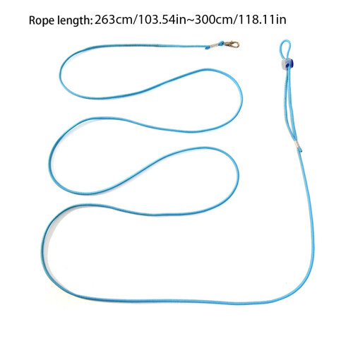 3Meter Adjustable Parrot Flight Rope Escape Proof Bird-Blue 1