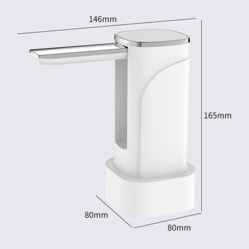 Hopfällbar vattenflaskdispenser USB-pump Lättvikt ABS 340g 1