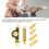Guitar Roller Saddle Bridge Lion Pattern Metal Gold 6mm for LP 3