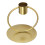 Candelabro Simple Elegante Hierro Dorado Redondo 4
