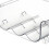 Stackable Transparent Water Bottle Organizer, 3 Slots, Plastic, 350g 4