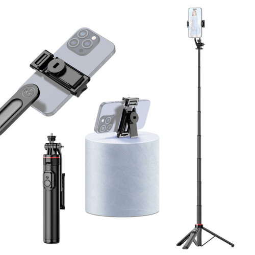 Extendable Selfie Stick Tripod 131cm with Remote for Phones 2