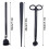 Kerzendochtschneider-Set 3-in-1 mit Ablage, schwarzer Edelstahl 4