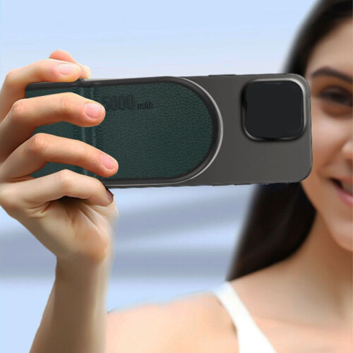 Grüner kabelloser Bluetooth-Kameraauslösergriff, 5000 mAh, 15 W 2