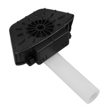 Mini draagbare heupventilator 1200mAh oplaadbaar, handzaam voor buiten, zwart