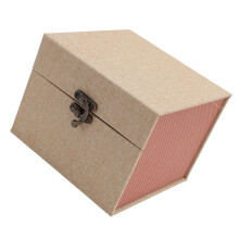 Beigefarbene, stoßfeste Aufbewahrungsbox für Puppenköpfe (14,5 x 14,5 x 11,5 cm) für Köpfe mit einem