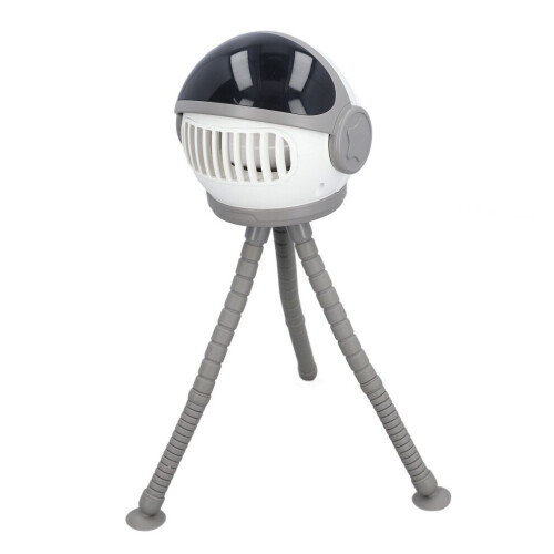 Mini kinderwagenventilator 4000mAh oplaadbaar 360 clip-on, wit