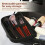 Durable Waterproof Makeup Bag with Built-In Mirror and Versatile Layout 2