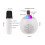 Mini Wireless Karaoke Microphone & Speaker Set with LED Lights, 10.5cm, Black/White 1