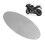 Motorcycle Oval Aluminum Number Plate 2.5mm Brushed Silver Rustproof 1