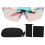 Cycling Glasses UV Proof Color Changing Windproof Impact Resistant Silver Frame 3