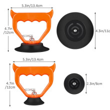 Extractor de abolladuras para coche, paquete de 2, color naranja, 5,3x4,7x4,3 pulgadas y 5,3x4,7x2,3