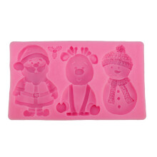 Xmas Silicone Molding Reindeer Snowman Claus Shape