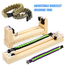 Kit de fabrication de paracorde avec gabarit en bois pour bracelets de survie à faire soi-même