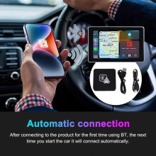 Adaptateur sans fil pour voiture pour iPhone 6+ iOS 10+ : convertit un câble filaire en câble sans fil