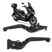 Draagbare zwarte CNC-gefreesde aluminium inklapbare koppelingshendels voor PCX 125/150