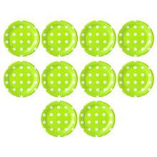 BPA-vrij wegwerpservies voor bruiloften en andere evenementen, niet-giftige papieren bordjes van voedselveilig en stevig papier, groene papieren