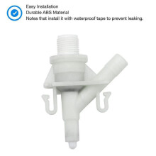 2er-Pack Wohnmobil-Toiletten-Füllventil-Set für Sealand Dometic 300/310/320, Weiß