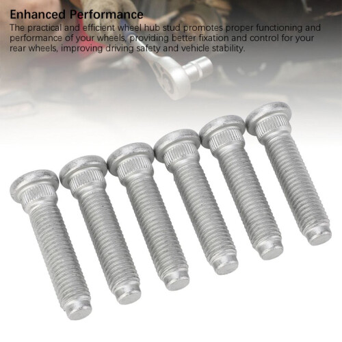 6Pcs M14 60mm Scratch Resistant Rear Wheel Studs for Transit MK7 2006-2014 2