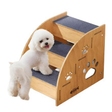 Dog Stairs Wooden 3Step Ramp For Small Medium Large Dogs And Older Cats Bed Or Couch Step Ladder
